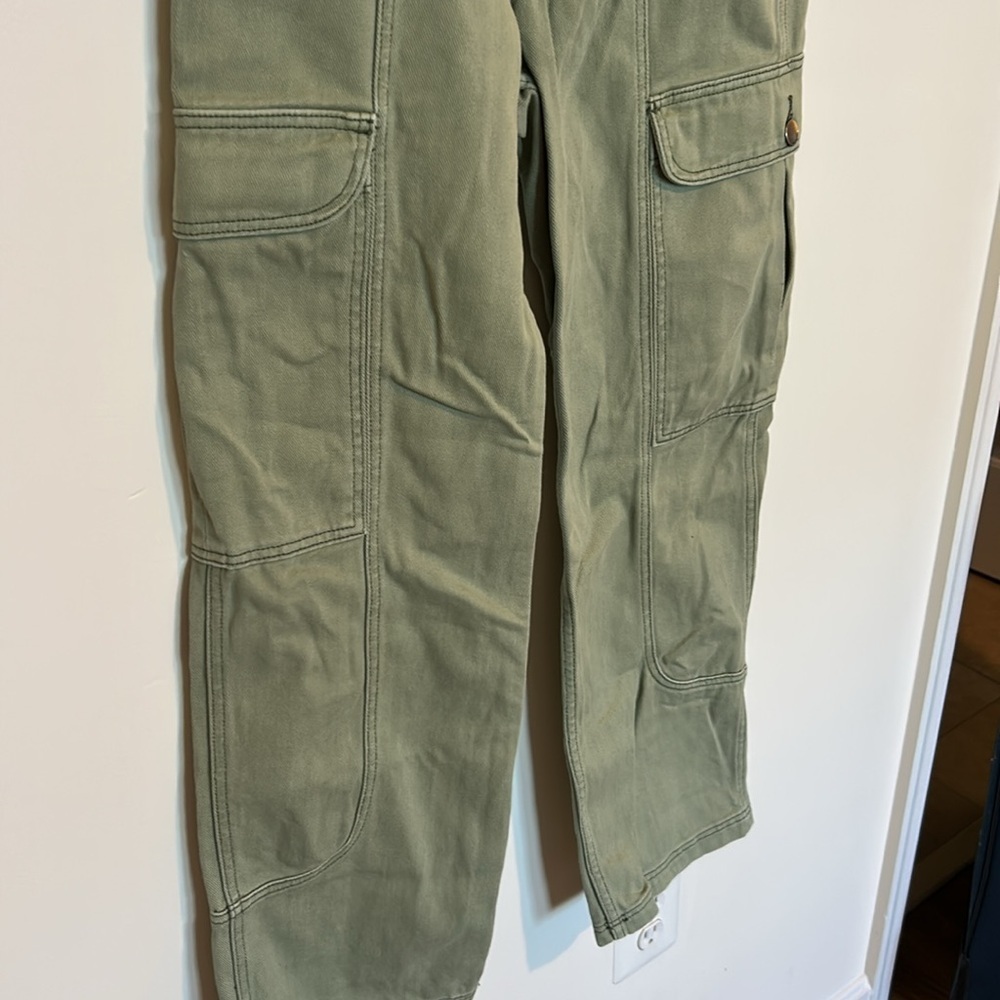 Billabong Leia Green Cargo Jeans Pants - Picture 4 of 8